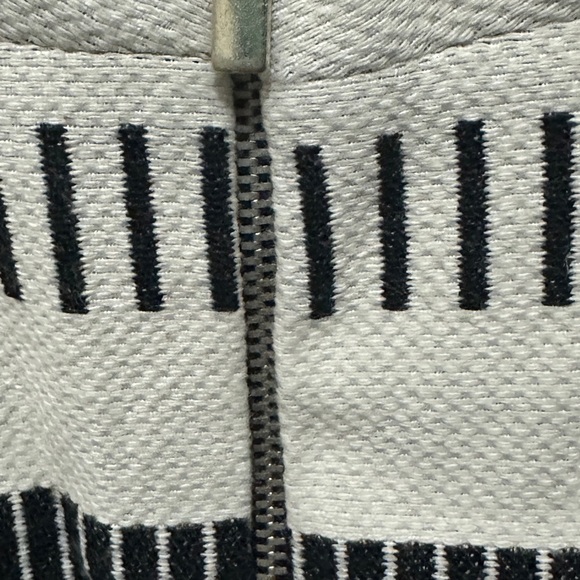 282 ZARA Basic | EUC Morocco Striped Navy Blue White Mini Skirt (Size S) - Picture 3 of 10